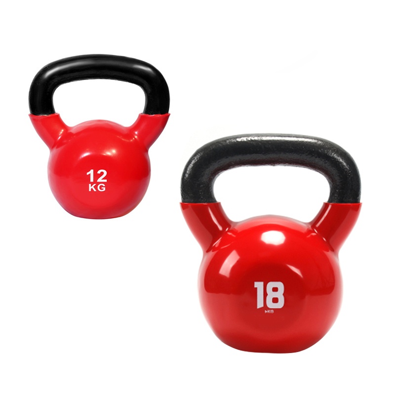 China factory kettle bell cast iron vinyl weights set gym fitness