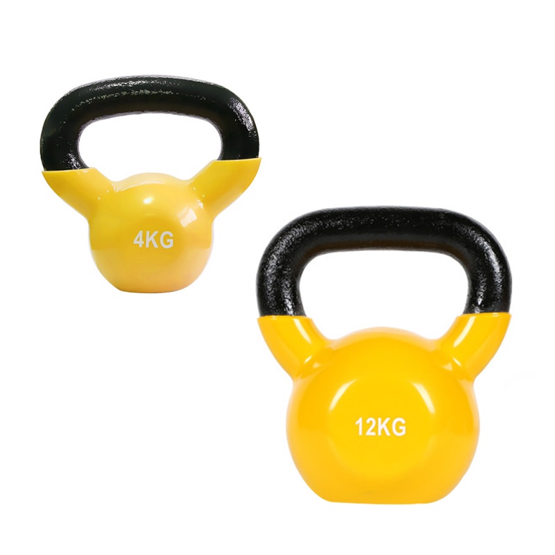 China factory kettle bell cast iron vinyl weights set gym fitness