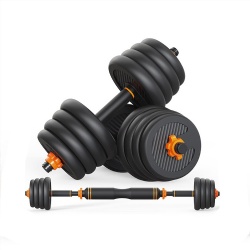 6 In 1 Gym Equipment Cheap Dumbbell Sets Adjustable Kettlebell Barbell Bar Dumbbell Set