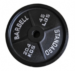 Free weight four bar cast iron barbell piece 5lb 10lb 25lb 35lb 45lb