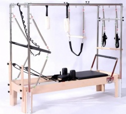 body building wood pilates cadillac reformer half trapeze